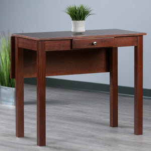 Winsome Wood Perrone High Table With Drop Leaf Design – Versatile Walnut Dining Table For Small Spaces And More Walnut Solid ,Composite Wood 94838-winsome-wood