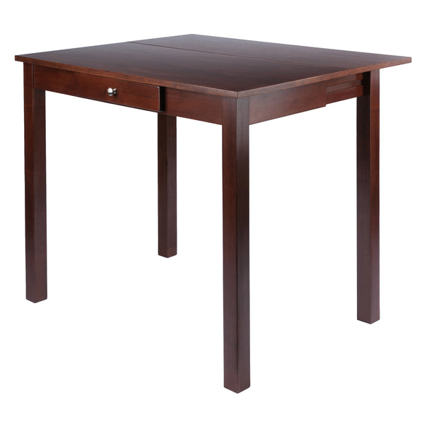 Winsome Wood Perrone High Table With Drop Leaf Design – Versatile Walnut Dining Table For Small Spaces And More Walnut Solid ,Composite Wood 94838-winsome-wood