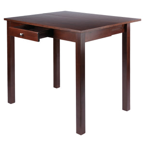 Winsome Wood Perrone High Table With Drop Leaf Design – Versatile Walnut Dining Table For Small Spaces And More Walnut Solid ,Composite Wood 94838-winsome-wood