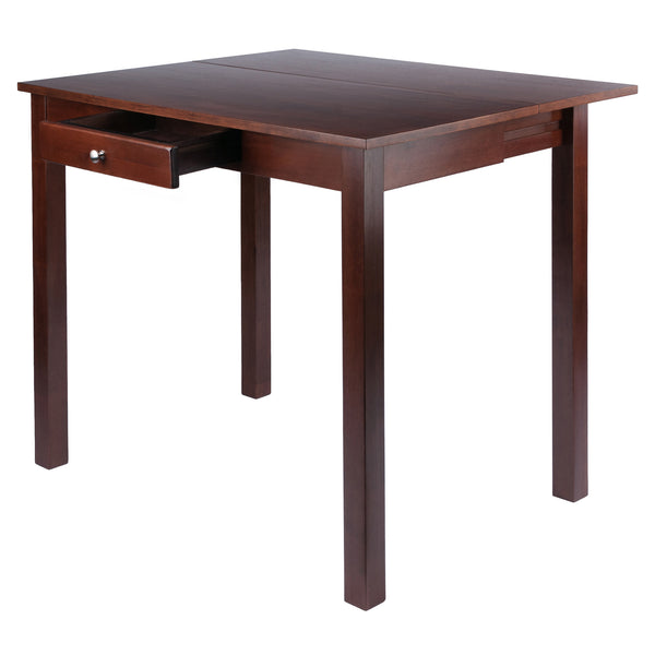 Winsome Wood Perrone High Table With Drop Leaf Design – Versatile Walnut Dining Table For Small Spaces And More Walnut Solid ,Composite Wood 94838-winsome-wood