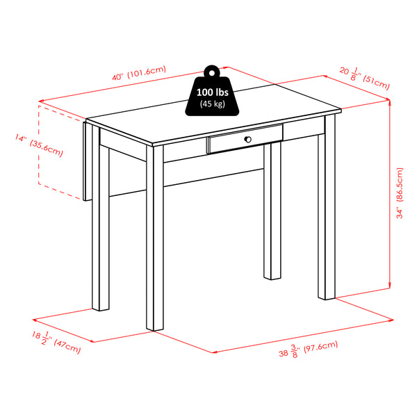 Winsome Wood Perrone High Table With Drop Leaf Design – Versatile Walnut Dining Table For Small Spaces And More Walnut Solid ,Composite Wood 94838-winsome-wood