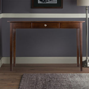 Winsome Wood Rochester Console Table - Elegant Walnut Finish With Chrome Accents, Perfect For Any Room Decor Walnut Solid ,Composite Wood 94844-winsome-wood