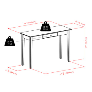 Winsome Wood Rochester Console Table - Elegant Walnut Finish With Chrome Accents, Perfect For Any Room Decor Walnut Solid ,Composite Wood 94844-winsome-wood