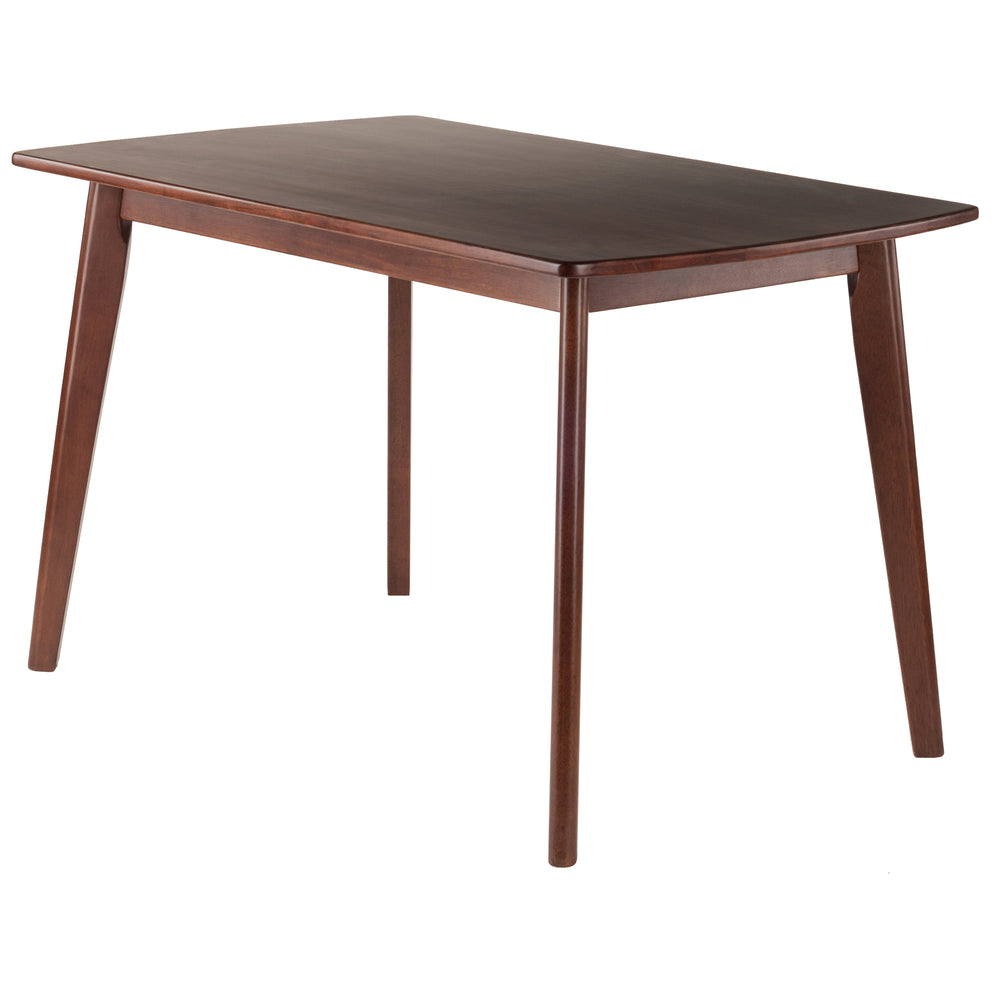 Winsome Wood Shaye Oblong Dining Table In Warm Walnut – Stylish, Solid Wood Design For Family Dining & Nooks Walnut Solid Wood 94848-winsome-wood