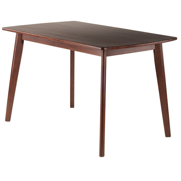 Winsome Wood Shaye Oblong Dining Table In Warm Walnut – Stylish, Solid Wood Design For Family Dining & Nooks Walnut Solid Wood 94848-winsome-wood