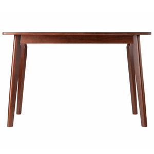 Winsome Wood Shaye Oblong Dining Table In Warm Walnut – Stylish, Solid Wood Design For Family Dining & Nooks Walnut Solid Wood 94848-winsome-wood