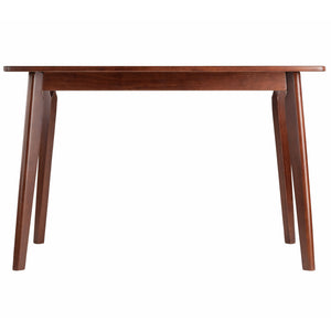 Winsome Wood Shaye Oblong Dining Table In Warm Walnut – Stylish, Solid Wood Design For Family Dining & Nooks Walnut Solid Wood 94848-winsome-wood