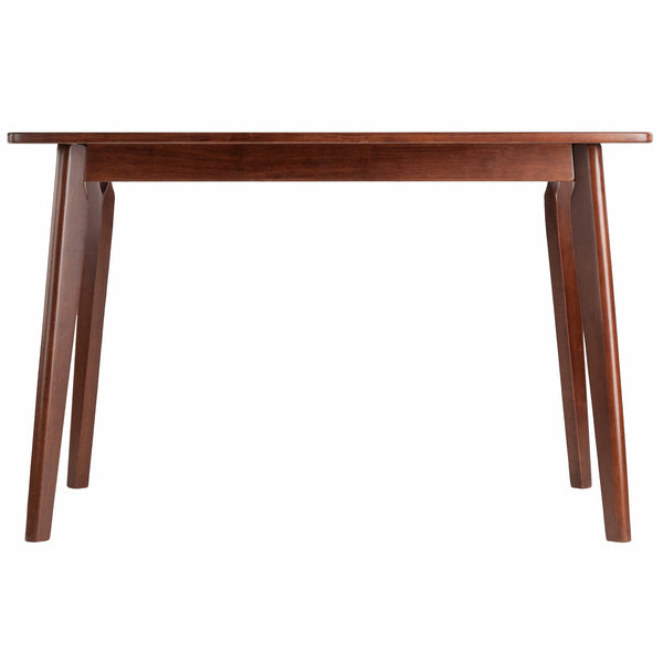 Winsome Wood Shaye Oblong Dining Table In Warm Walnut – Stylish, Solid Wood Design For Family Dining & Nooks Walnut Solid Wood 94848-winsome-wood