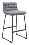 Pago Barstool - Set of 2 Gray 110072 Zuo Modern