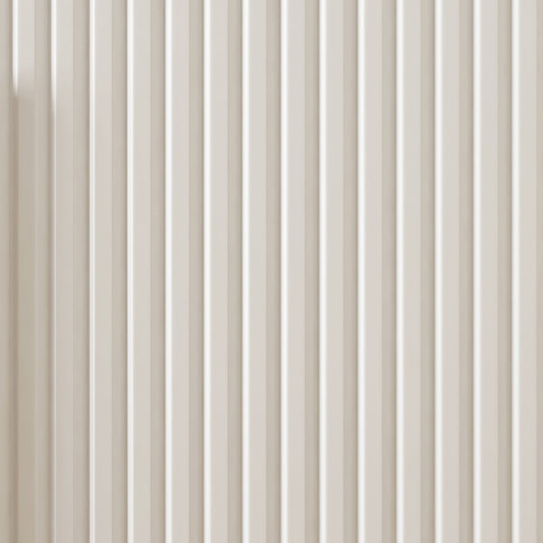 English Elm White Modern Fluted Sideboard Buffet with Adjustable Shelves, Art Deco MDF Credenza Console, Spacious Storage Elegance W1321P171784