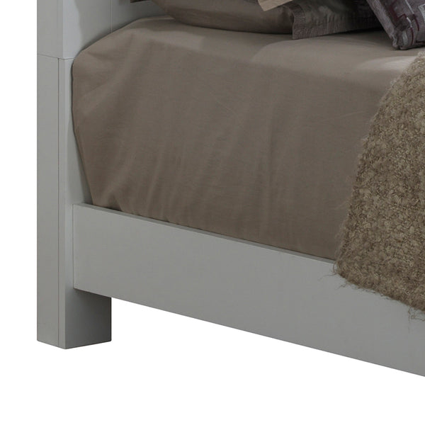 English Elm Elegant White Transitional Bed: Stylish Comfort & Versatility For Any Bedroom Decor – Easy Assembly! B078S00268