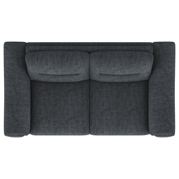 English Elm Oberle Tufted Polyester Loveseat with Pocket Coil Support and Tapered Legs for Small Spaces B062P447944