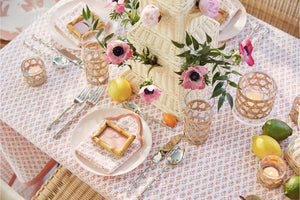 Chelsea House Short Knot Bamboo Frame 2X3 — Handcrafted Short-Knot Bamboo With Rattan Trim, Glass Front, Coastal Charm 94940022