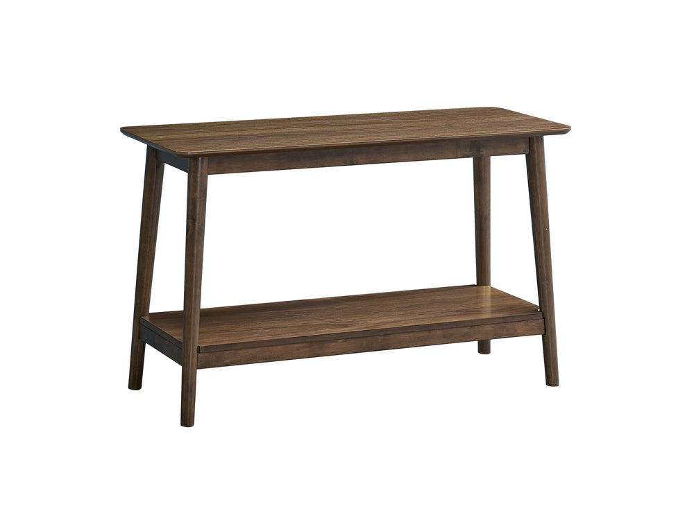 English Elm Lamonte Walnut Sofa Table With Shelf - Contemporary Accent Piece For Living Room Or Entryway Decor B2726P320784