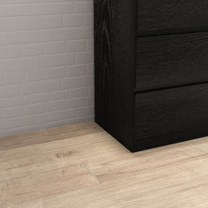 English Elm 4 Drawer Dresser Modern Black 31.5" Handle-Free Chest - 4 Spacious Drawers, Sleek Durable Storage Organizer W3151P288870