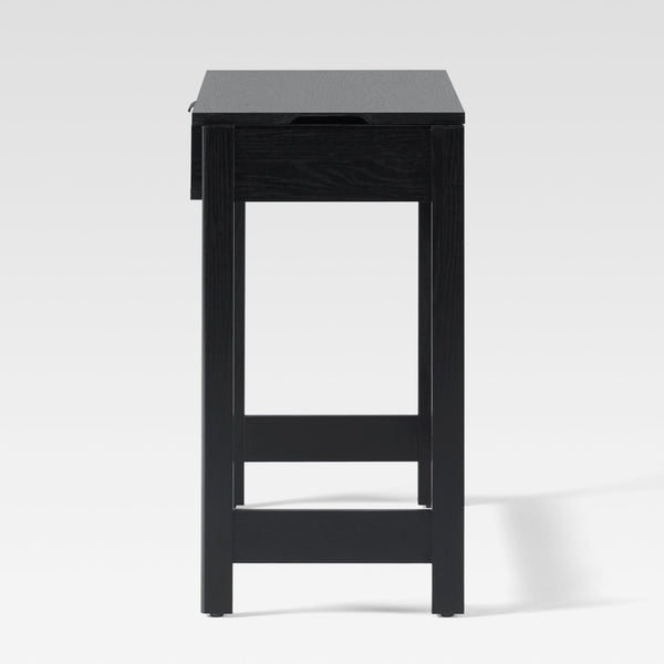 Holmes Modern Lift Top Standing Desk with Reeded Drawer Black WEHOL42OS2BL0 Walker Edison