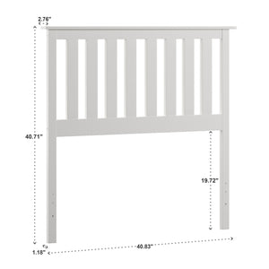 Kaydon Rubberwood Headboard for a Clean Minimalist Modern Bedroom Aesthetic