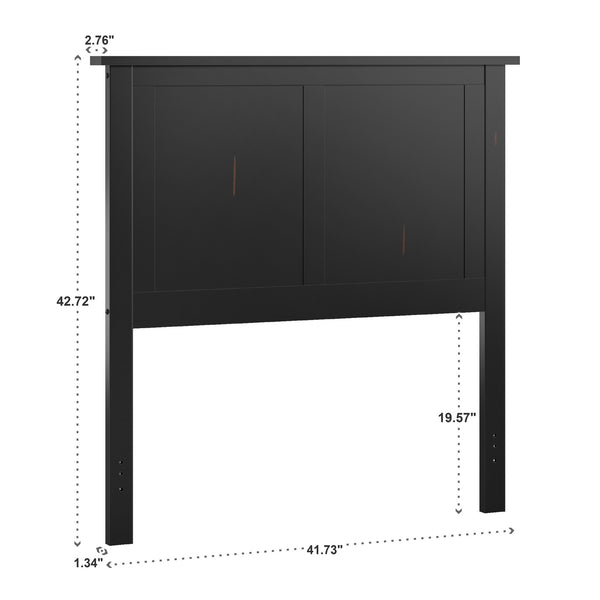 Kaydon Rubberwood Headboard for a Clean Minimalist Modern Bedroom Aesthetic