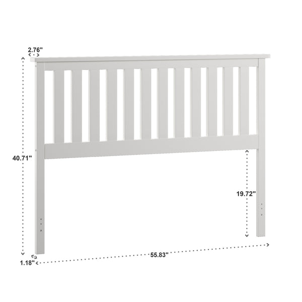 Kaydon Rubberwood Headboard for a Clean Minimalist Modern Bedroom Aesthetic