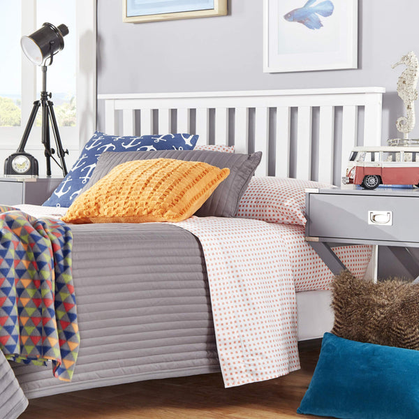 Kaydon Rubberwood Headboard for a Clean Minimalist Modern Bedroom Aesthetic