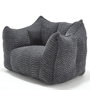 English Elm Sofa plush beanbag chair with superfiber cover and resilient foam filling for ultimate home comfort and relaxation Black W1996P252270