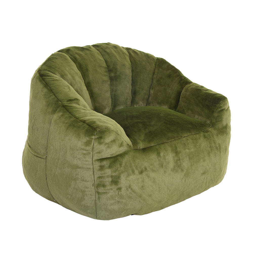 English Elm Bean Bag Chair - Plush Faux-Fur Sofa With Armrests, High-Density Foam For Cozy Relaxation & Style W2200P313808