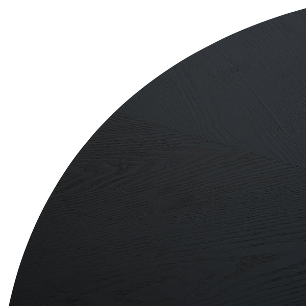 English Elm Christopher Knight Home® - 47.25" Round Pedestal Dining Table – Stylish Black Finish For Versatile Dining And Display Use N771P358147H_N771P358148H
