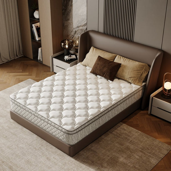 English Elm Full Size 12 Inch Hybrid Mattress with Gel Memory Foam Pocket Springs Medium Firm W3682P338220