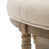 Martha Stewart Cedric Transitional Accent Ottoman MT101-0135 Cream