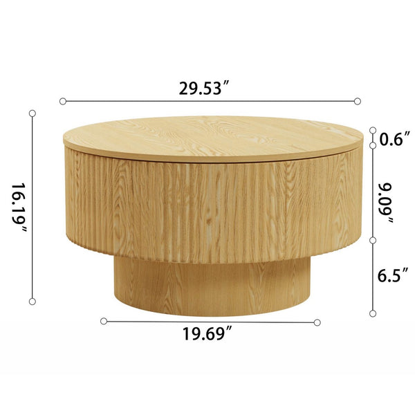 English Elm 29.53 Inch Round Mdf Dining Set with Storage Base Pu Chairs and Black Metal Legs Green,Wood W2189S00846