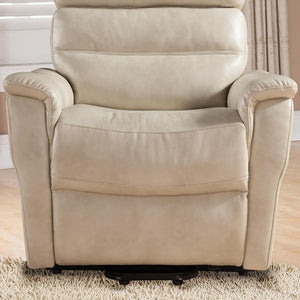 English Elm 1pc Power Lift Recliner Faux Leather Chaise Massager Lumbar Relief Modern Lounge B011P205580