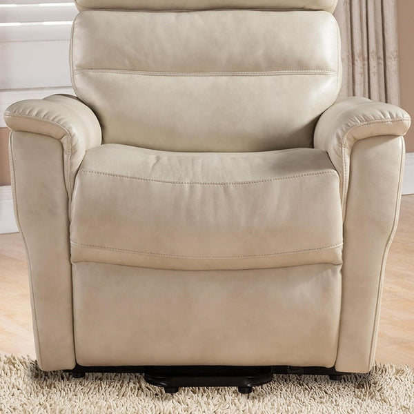 English Elm 1pc Power Lift Recliner Faux Leather Chaise Massager Lumbar Relief Modern Lounge B011P205580