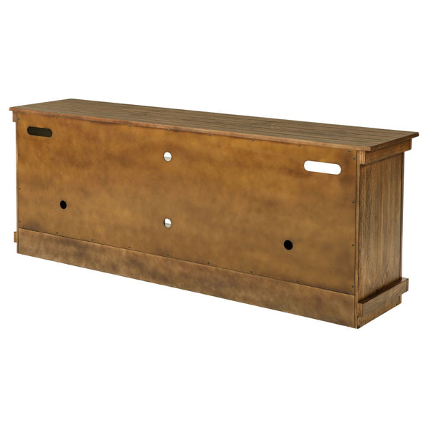 English Elm Castleton Farmhouse Media Console with Open Shelving and Concealed Storage for Large Rooms B062P451645