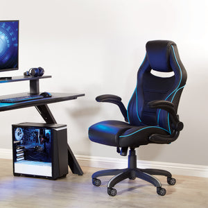OSP Home Furnishings Xeno Gaming Chair Blue