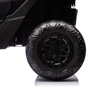 English Elm 24v Two Seat Kids Electric Utv with Parental Remote Suspension Off Road Ride On Black W1578P184797