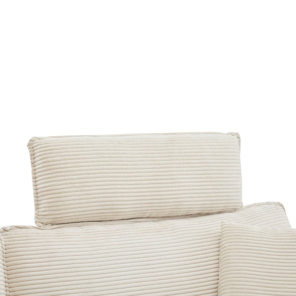 English Elm Deep Seat Sectional Sofa - Modern Corduroy Comfort With Ottomans For Living Spaces & Offices W2120S00002-GIGA