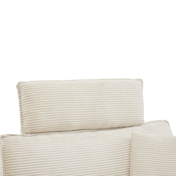 English Elm Deep Seat Sectional Sofa - Modern Corduroy Comfort With Ottomans For Living Spaces & Offices W2120S00002-GIGA