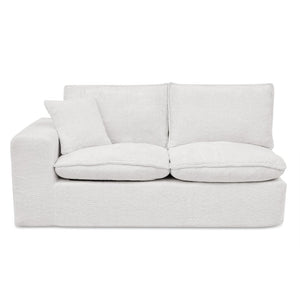 English Elm 107'' Boucle L-shaped Sectional with Reversible Chaise Deep Foam Seat Living Room Beige W1413S00162