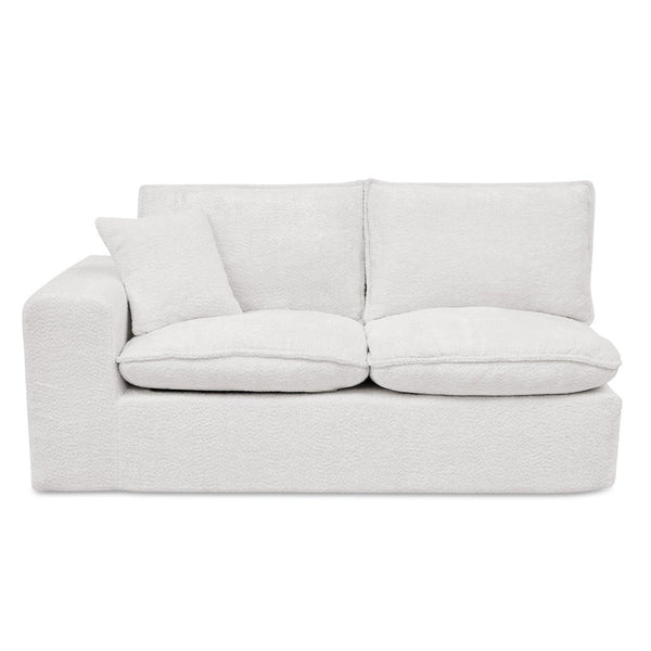 English Elm 107'' Boucle L-shaped Sectional with Reversible Chaise Deep Foam Seat Living Room Beige W1413S00162
