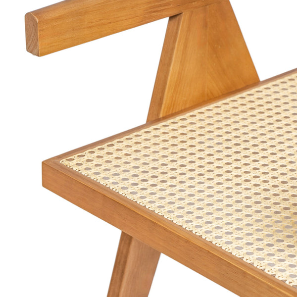 English Elm Christopher Knight Home® - Chandigarh Arm Dining Chair Set Of 2 - Elegant Natural Rattan With Sturdy Rubberwood Frame N768P241395N