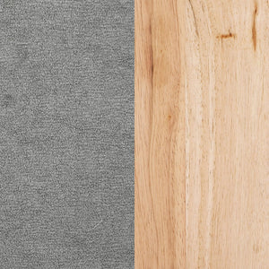 English Elm Landis Grey Fabric Accent Chair with Natural Wood Arms for Modern Living Spaces B062P441110