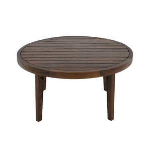 English Elm Outdoor Acacia Wood Chat Set with Woven Rope Panels and Beige Cushions for Patio N768P408130D_2_N768P408131D