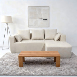 English Elm Combination Modular Linen Sectional Sofa with Memory Sponge Fill for Living Room Use W3064S00004
