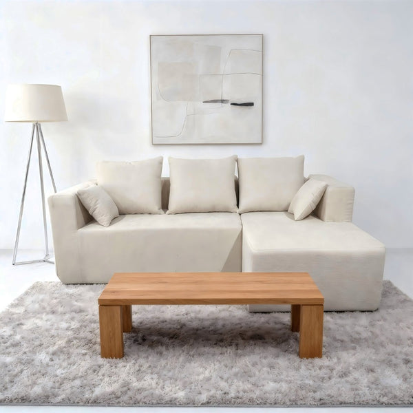 English Elm Combination Modular Linen Sectional Sofa with Memory Sponge Fill for Living Room Use W3064S00004