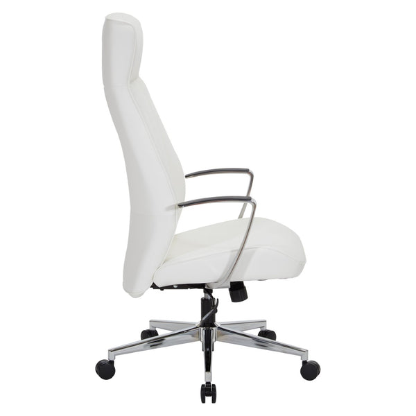 OSP Home Furnishings High Back Ergonomic Office Chair with Antimicrobial Fabric and Pneumatic Height Adjustment 62200C-R101
