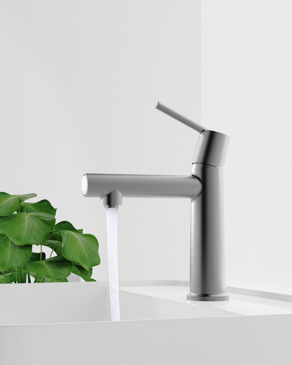 English Elm Gun Gray Single Handle Bathroom Faucet - Modern Design With Dual Flow Modes For Versatile Use T3177P289658