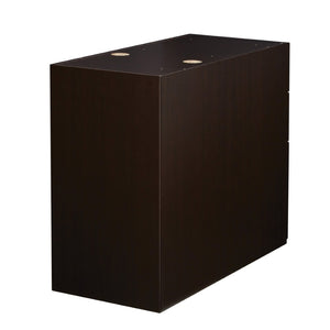 OSP Home Furnishings Napa Under Desk Pedestal with Box File Drawers for Modern Office Storage Espresso NAP-265-ESP