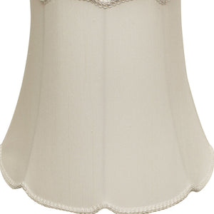 English Elm Slant Empire Shantung Fabric Lampshade Washer Fitter Soft White Diffused Glow B075101525