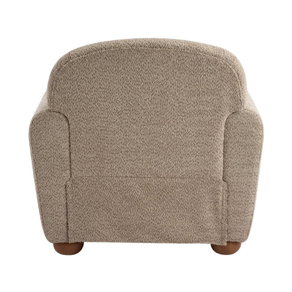 English Elm Rapallo Upholstered Accent Chair Plush Seat Modern Frame for Living Room or Entryway Light Brown N776P381488L