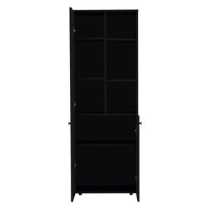 English Elm Riner 67" Tall 5-Tier Engineered Wood Storage Cabinet with 2 Doors, 8 Shelves & Slim Modern Design B097P199735